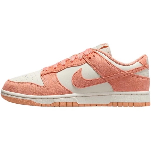 Nike Dunk Low Soft Pearl Pink-Apricot Agate-White Womens Sizes (HJ7673-003] - Picture 7 of 7